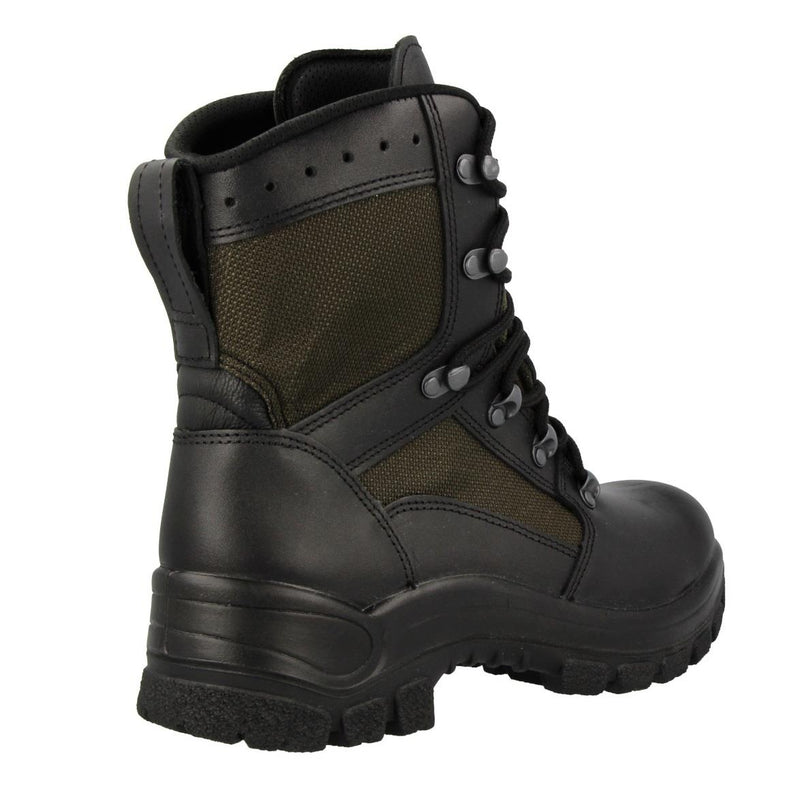 Véritables bottes de combat militaires allemandes en cuir et textile, chaussures de terrain tactiques NEUVES