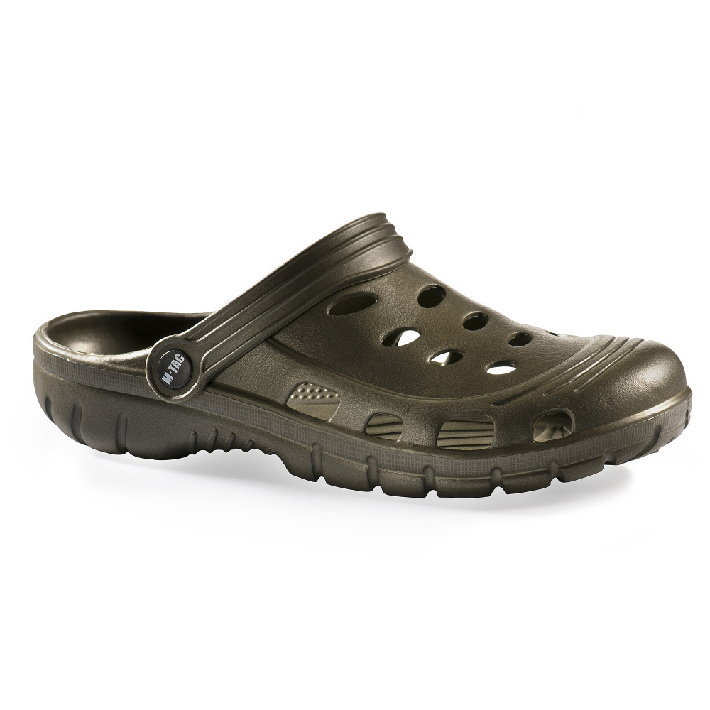 M-TAC EVA Sabots Ajustement Léger Chaussures de Camping en Plein Air Sangle de Talon Olive