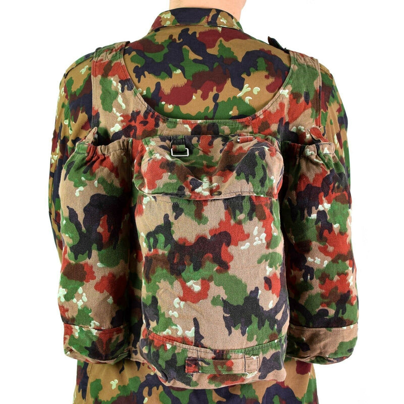 Véritable sac à dos de l'armée suisse Sac à dos de sniper Alpen Camo avec bretelles