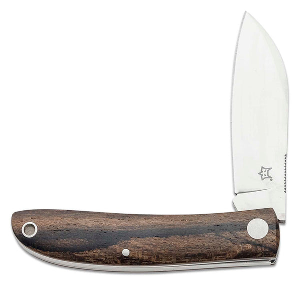 Fox Knives LIVRI pocket knife sheepsfoot M390 steel wood handle slip joint lock