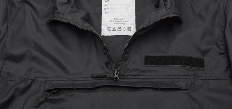 TACGEAR Brand wind shirt black lightweight camping hiking outdoor ripstop smock
