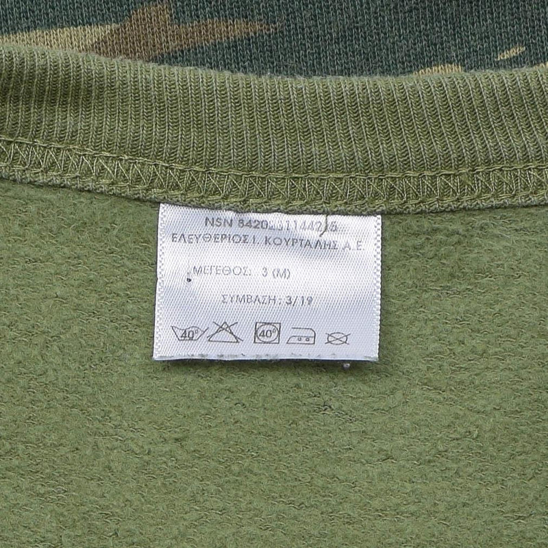 Sweat-shirt original de l'armée grecque Chemises de sport militaires grecques camouflage lézard