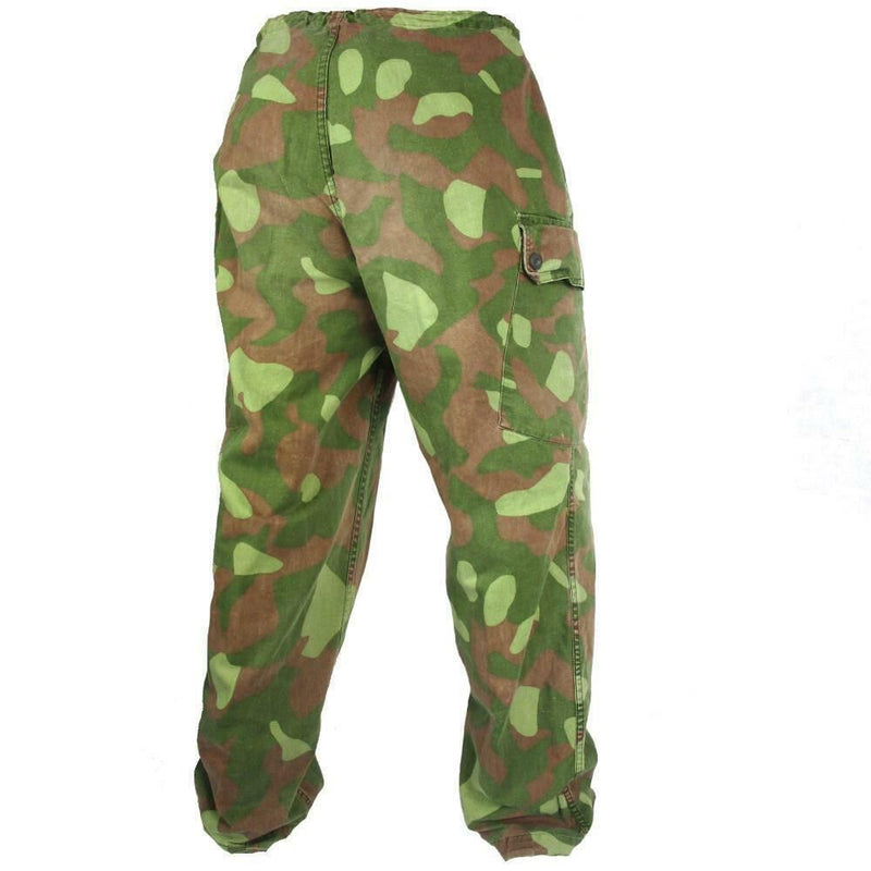 Pantalon de camouflage d'origine de l'armée finlandaise M-62 Pantalon de costume réversible de l'armée