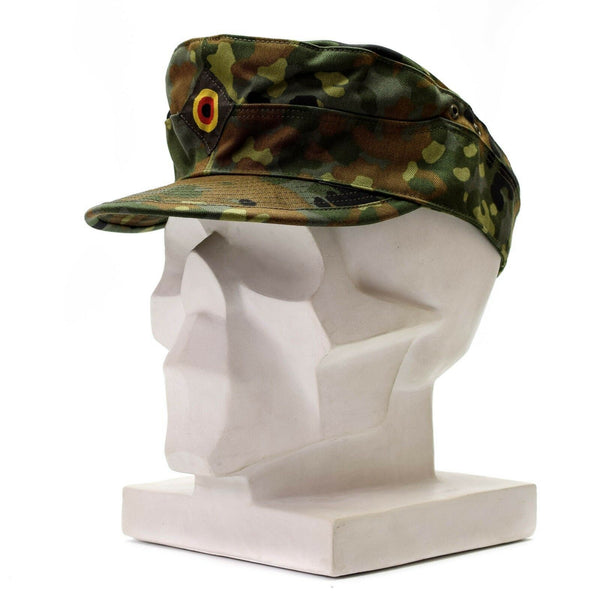 Véritable casquette Flecktarn de l'armée allemande originale BW Woodland Camo militaire chapeau NEUF