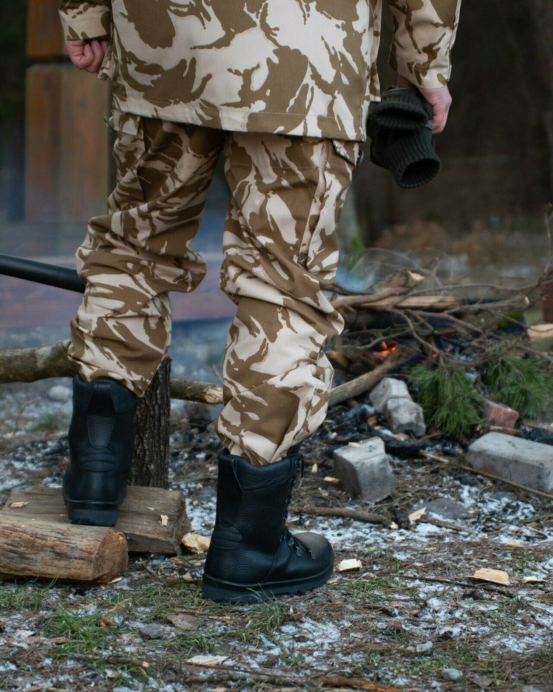 Véritable pantalon de combat de l'armée britannique Pantalon militaire du désert coupe-vent NEUF