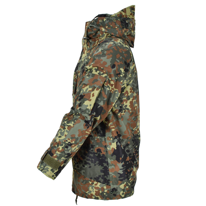 Parka de l'armée allemande Mil-Tec avec doublure GoreTex camouflage Flecktarn Veste imperméable pour homme