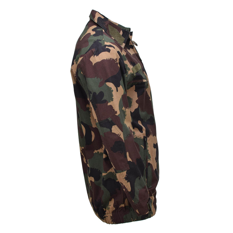 Veste de campagne militaire hongroise originale M1990 chemises forestières à quatre couleurs NEUF