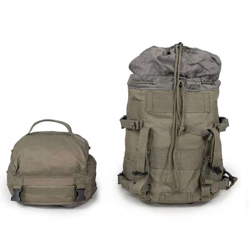 Sac à dos tactique militaire d'origine autrichienne avec couvercle supérieur amovible 25 l OD Green