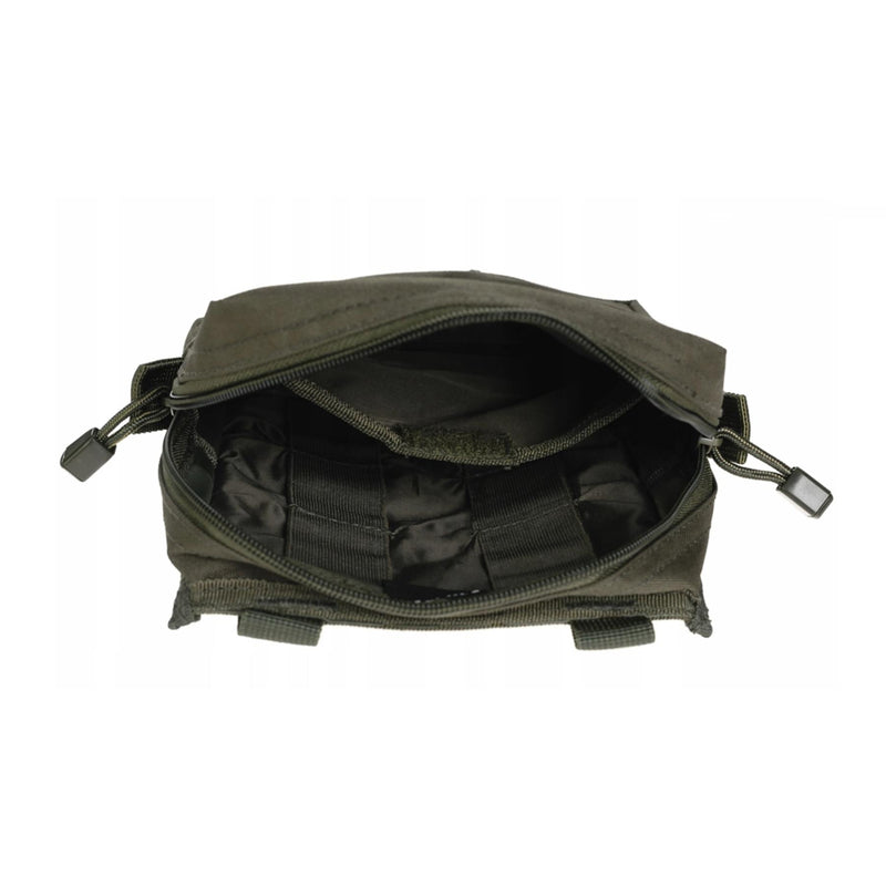 Pochette de ceinture tactique MIL-TEC avec fermeture à glissière et fixation Molle, sac utilitaire olive