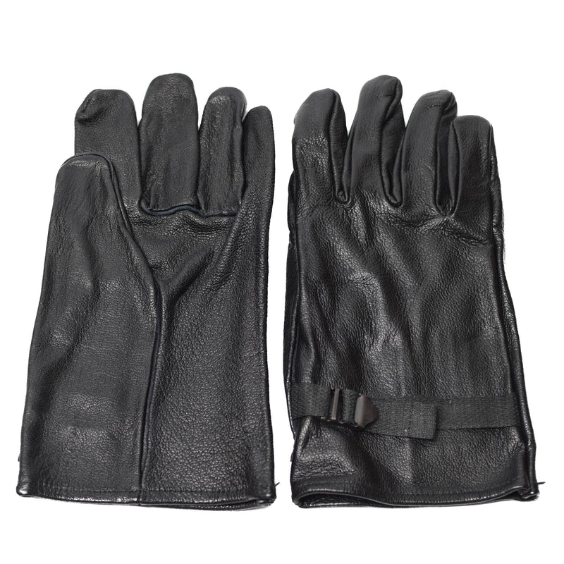 Gants tactiques en cuir noirs d'origine de l'armée belge, équipement militaire NEUF