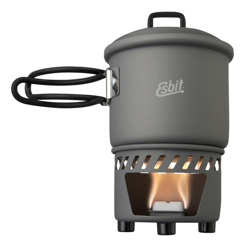 Ensemble de cuisine de marque ESBIT, réchaud à combustible solide, camping, survie, eau, chauffage des aliments