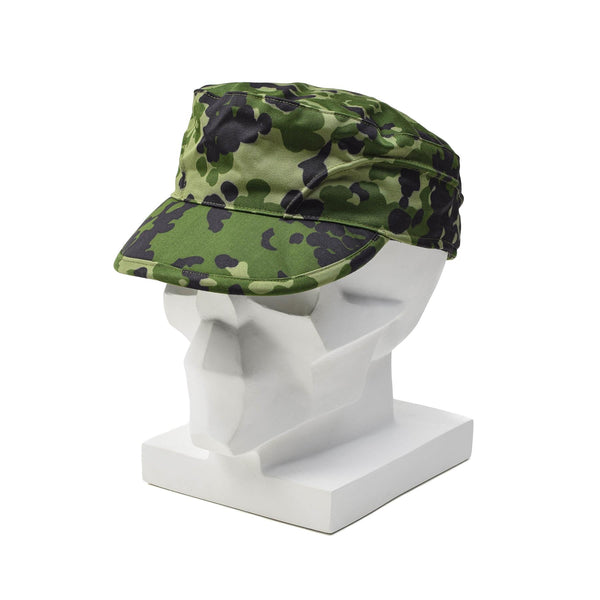Casquette de terrain originale des troupes militaires danoises avec rabat d'oreille pliable M84 légère NEUF