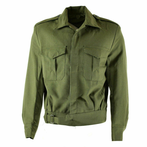 Genuine Greek army Field Ike jacket gabardine wool blaze Khaki military NEW