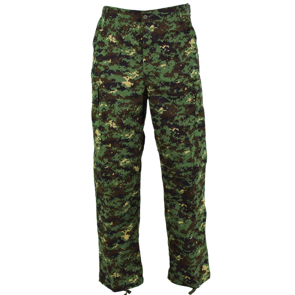 Pantalon militaire authentique de l'armée de Guinée-Bissau ripstop camouflage jungle neuf
