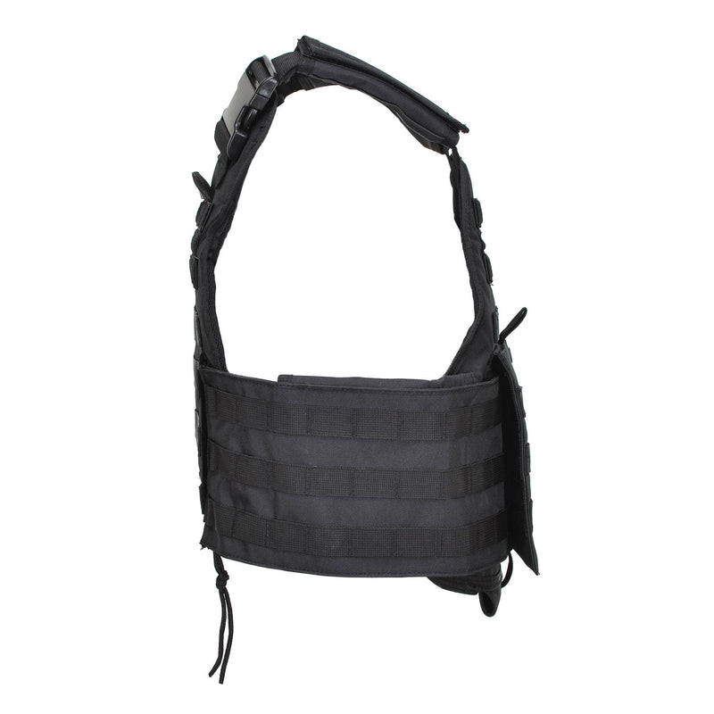 MIL-TEC tactical defence plate carrier vest combat equipment system Black