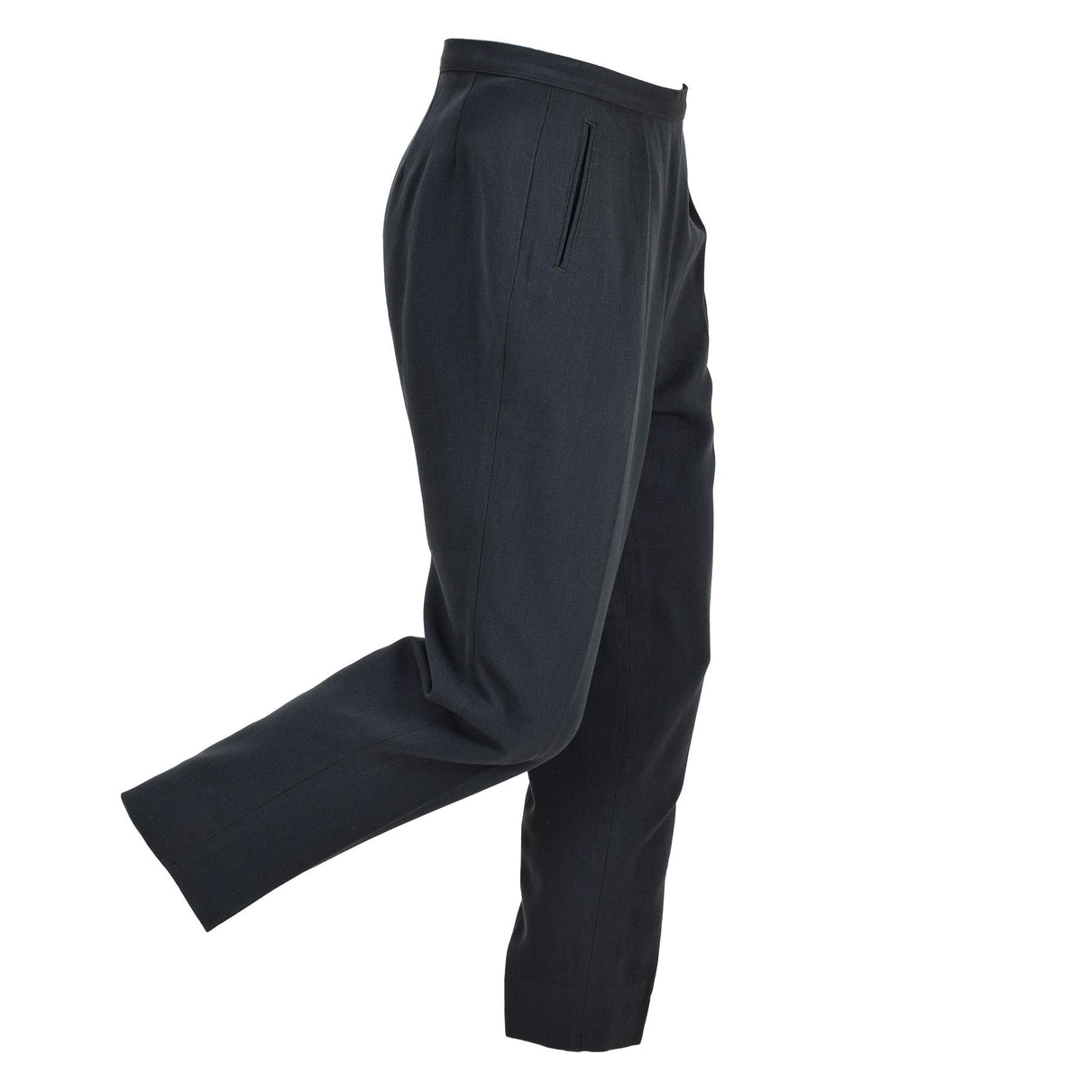 Pantalon formel militaire suédois original, poches obliques, plis avant, bleu