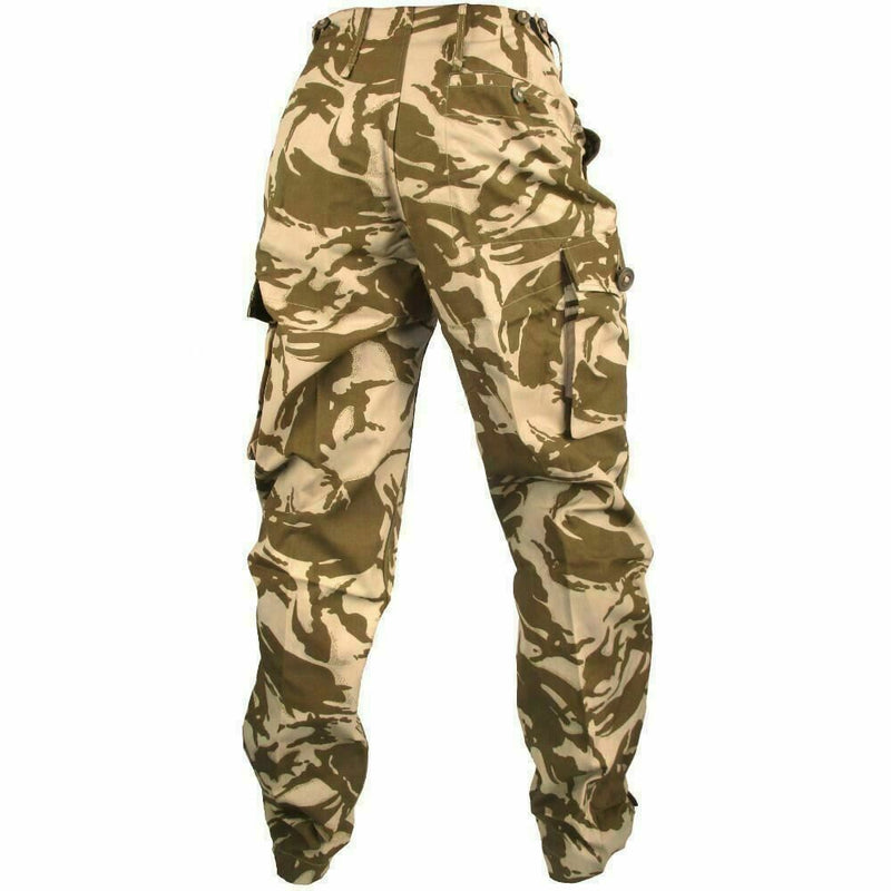 Véritable pantalon de combat de l'armée britannique Pantalon militaire du désert coupe-vent NEUF