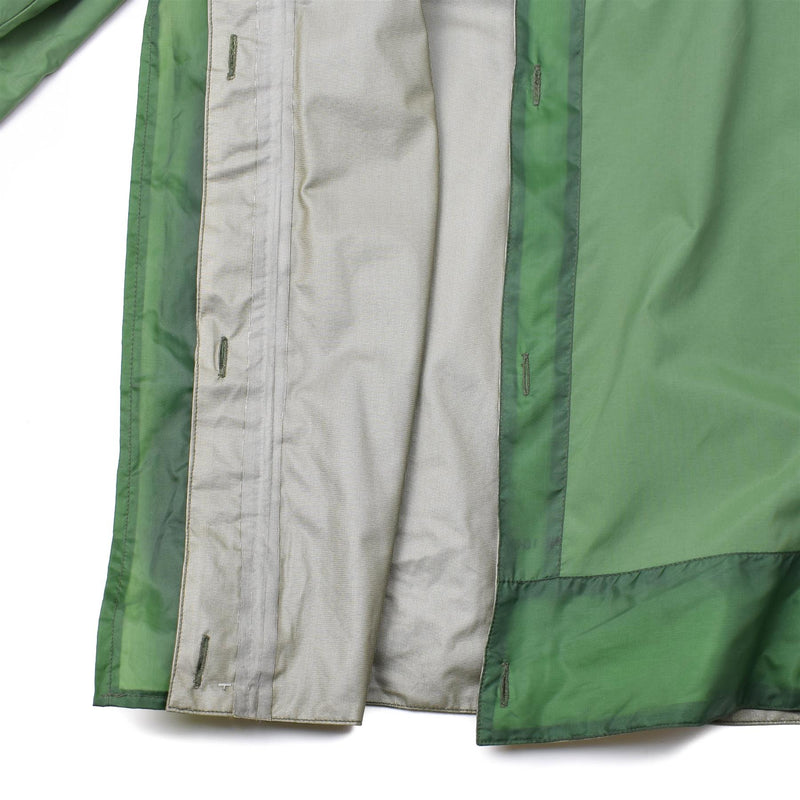 Veste militaire de combat imperméable en PTFE avec doublure de parka Olive OD de l'armée néerlandaise authentique