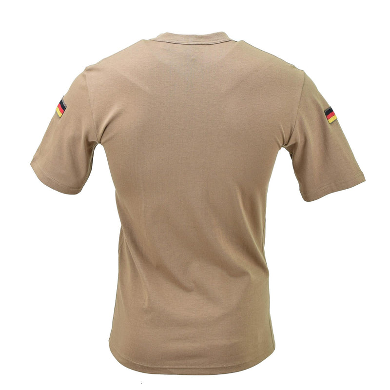 German Military short sleeve shirts tropical chest hook and loop shoulder flags