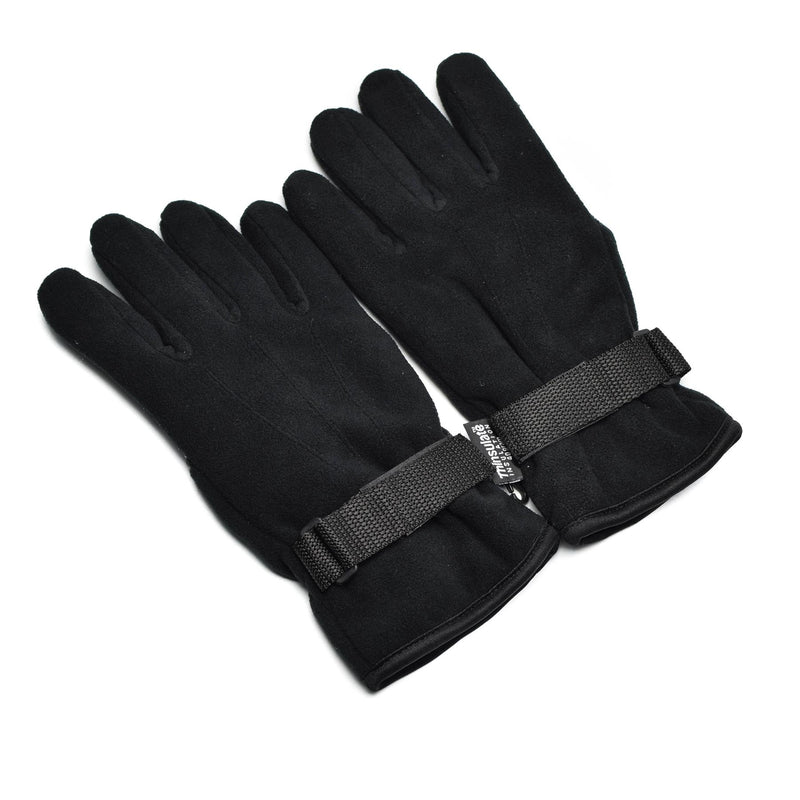 Gants de combat tactiques antidérapants en polaire Thinsulate pour l'hiver, noirs et décontractés