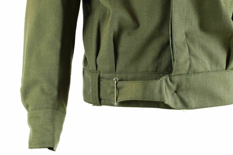 Véritable veste de campagne Ike de l'armée grecque en gabardine de laine blaze kaki militaire NEUF