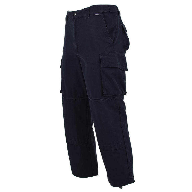 Pantalon ripstop de police britannique authentique, pantalon bleu excédentaire