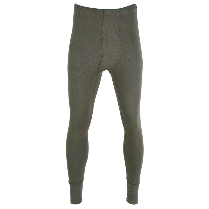 Pantalon de l'armée allemande authentique, caleçon long OD Olive, sous-vêtement pour temps froid, NEUF