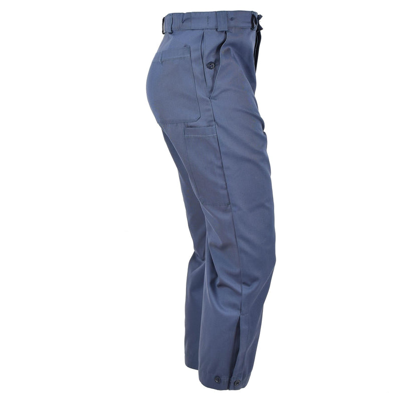 Pantalon de protection civile suisse authentique Pantalon bleu Combat Suisse Militaire NEUF