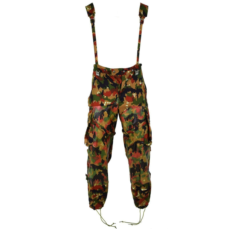 Pantalon de combat authentique de l'armée suisse M70 Pantalon de sniper de combat suisse Camo NEUF