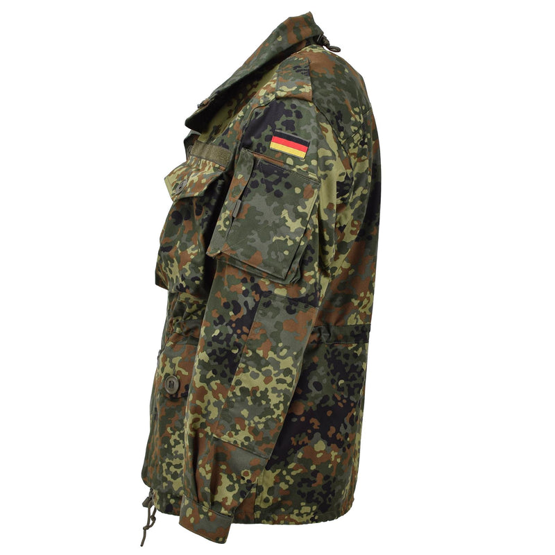 Veste tactique de combat militaire légère Leo Kohler, motif camouflage flecktarn