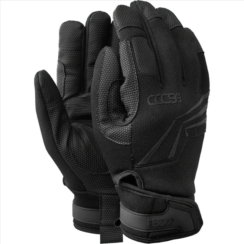 TAMREX PRO-6000 Tactical Gloves Durable Diamond Grip Velcro Closure Black