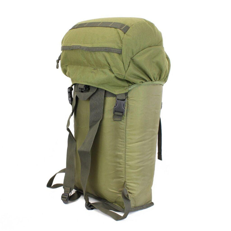 Sac à dos militaire hollandais d'origine avec bretelles couleur olive armée