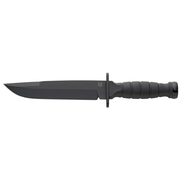 Couteau fixe Fox Knives Brand FX-689 Defender lame à pointe de clip tactique noire