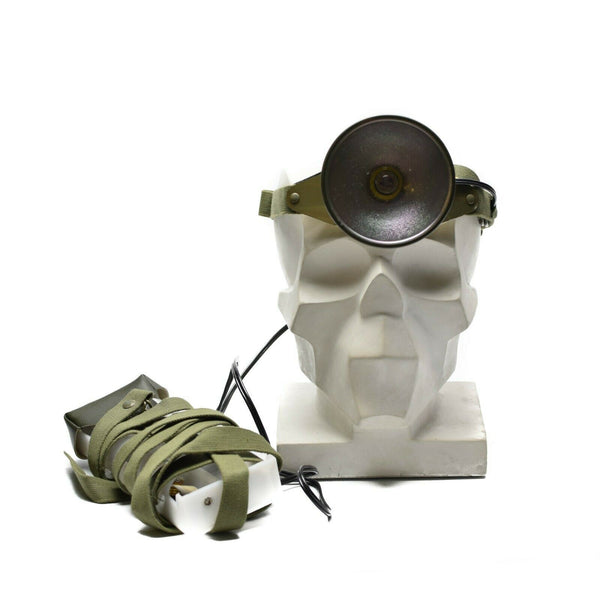 Lampe frontale de l'armée suédoise vintage Lampe torche frontale NEUF