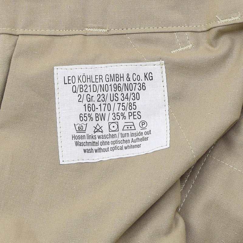 Pantalon de terrain tactique militaire Leo Kohler Pantalon cargo de randonnée camouflage Tropentarn