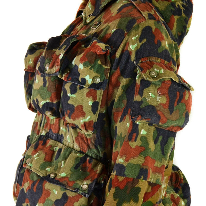 Véritable veste de l'armée suisse M70 Alpenflage Camo sniper combat parka à capuche