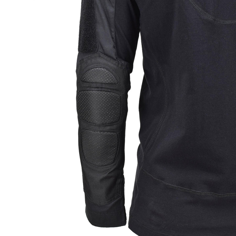 Chemise de combat tactique durable de style militaire de marque Mil-Tec Chimera noire