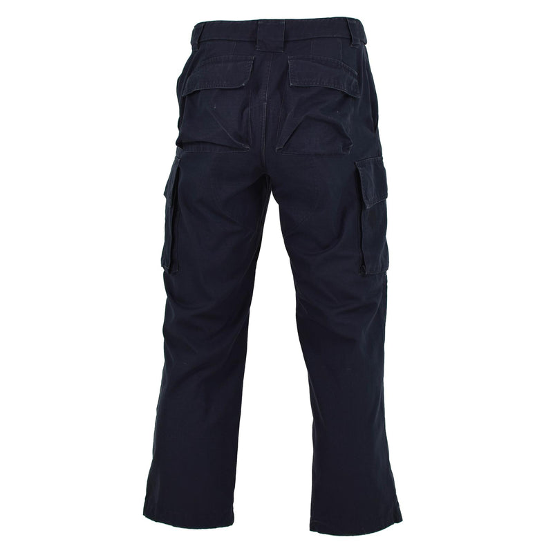 Pantalon ripstop de police britannique authentique, pantalon bleu excédentaire