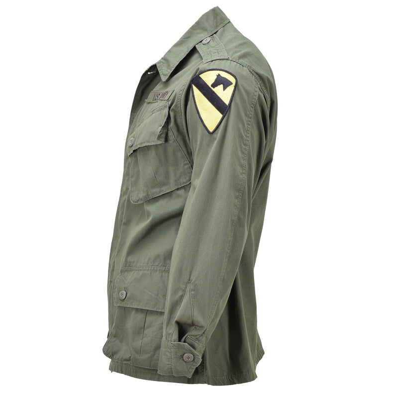 Veste de jungle légère BDU de style militaire américain OD M64 Vietnam de marque Mil-Tec