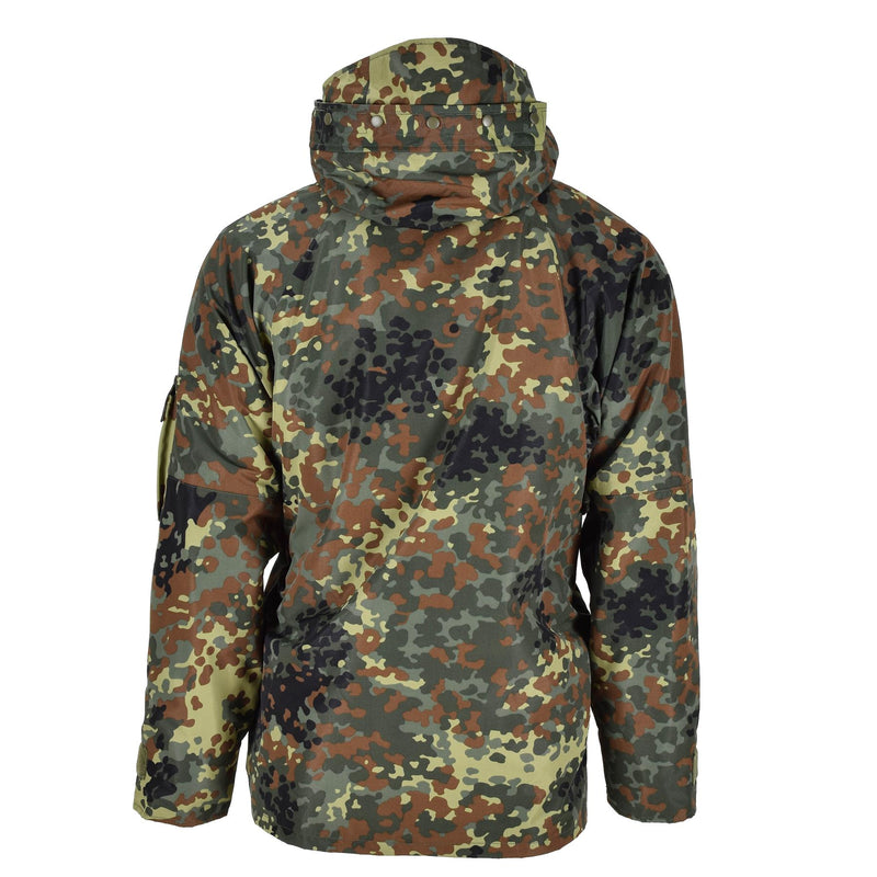 Parka de l'armée allemande Mil-Tec avec doublure GoreTex camouflage Flecktarn Veste imperméable pour homme