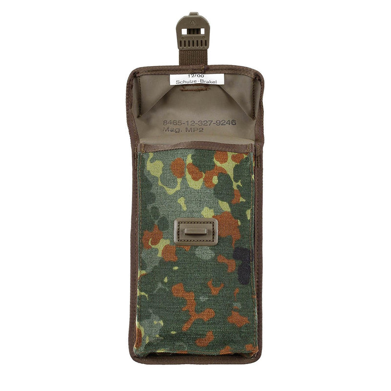 Pochette de chargeur militaire allemande d'origine BW MP2 petite flecktarn camo cordura NEUF