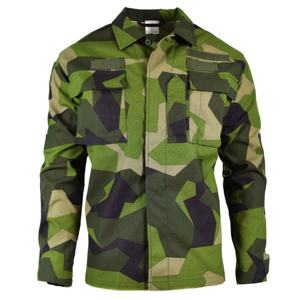 Veste de combat de campagne originale de l'armée suédoise M90 ​​avec camouflage éclaté NEUF