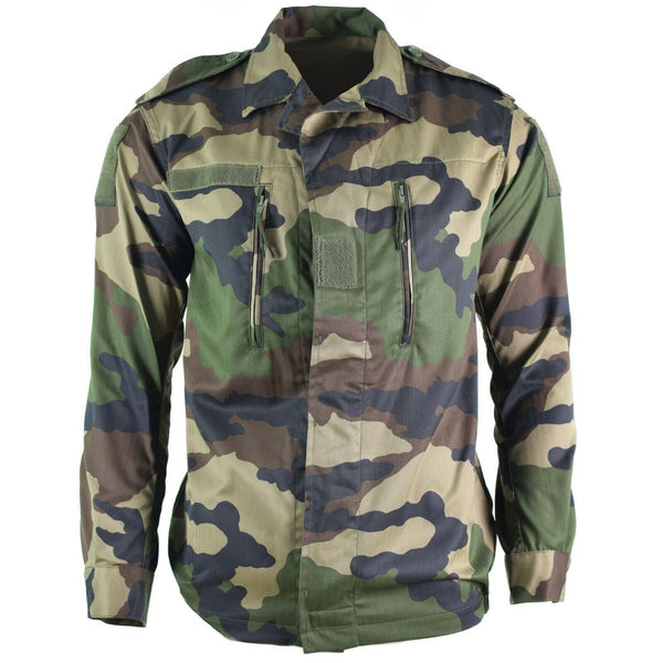 Véritable veste de combat F2 de l'armée française fatigue camouflage CE surplus militaire NEUF