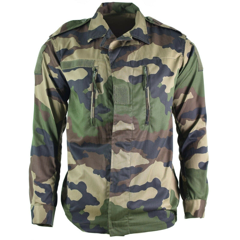 Véritable veste de combat F2 de l'armée française fatigue camouflage CE surplus militaire NEUF