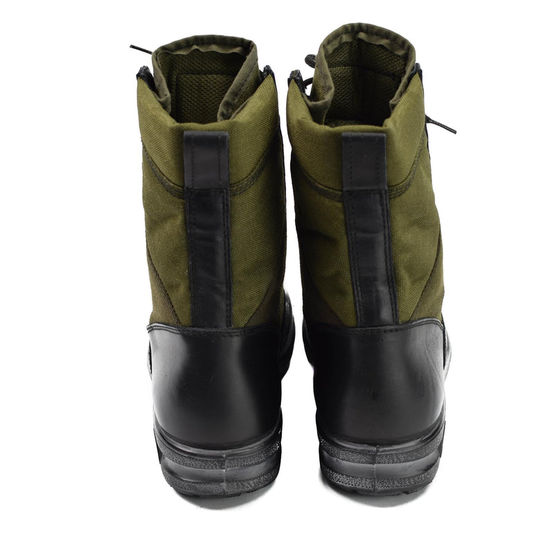 Bottes tropicales originales de l'armée allemande BALTES noir/vert OD surplus militaire NEUF