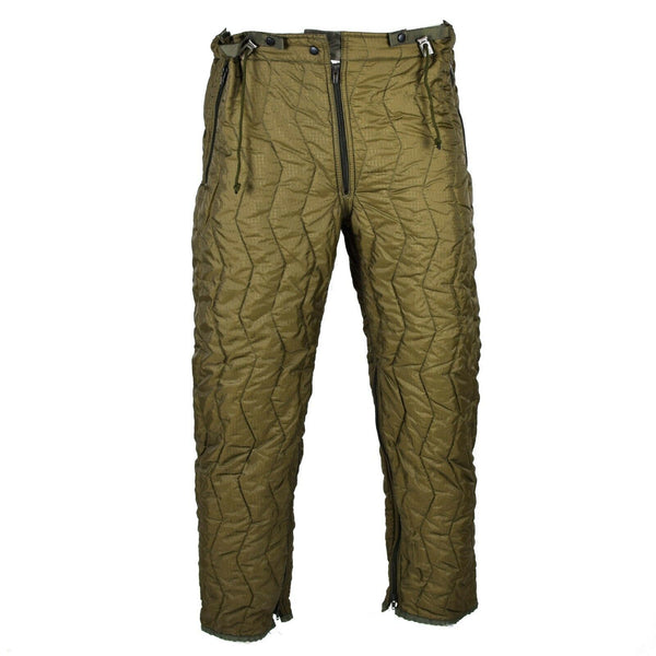 Véritable pantalon matelassé de l'armée allemande, doublure de pantalon chauffante intérieure, thermique, hiver OD