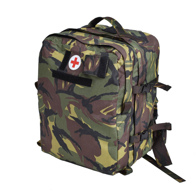 Véritable sac à dos de médecin militaire néerlandais, sac à dos de paramédical, sac à dos imperméable DPM camouflage NEUF