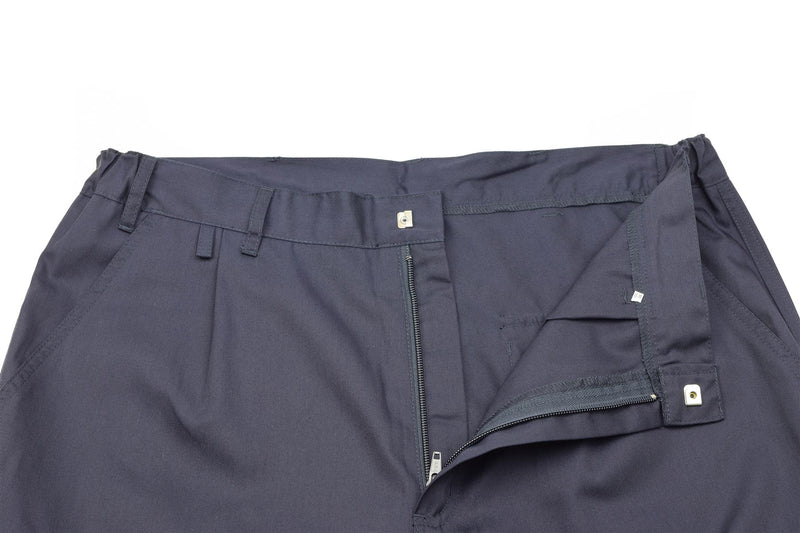 Pantalon de travail bleu ISS britannique authentique, pantalon cargo excédentaire sous blister NEUF