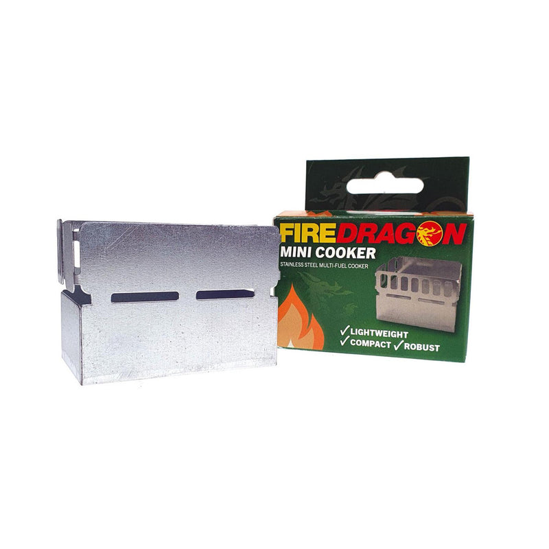 BCB FireDragon mini cuisinière d'extérieur robuste en aluminium pour camping, randonnée, trekking