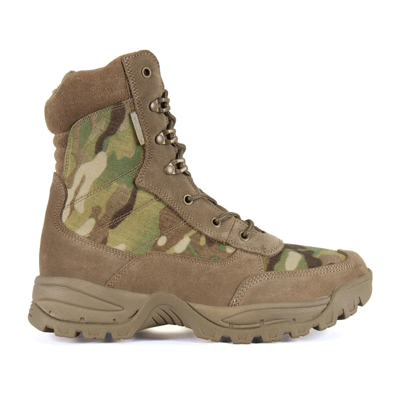 Bottes Teesar TACTICAL MULTICAM à fermeture éclair latérale pour la chasse, la randonnée, le trekking, chaussures de service